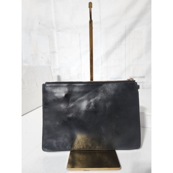 MCM Leather studded Wristlet/Clutch Black/Beige - Picture 10 of 16